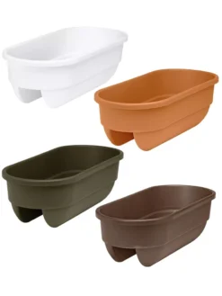 2' X 4' Railing Planter, 25" -Deals The Garden & Yard Store 34336 001E tif
