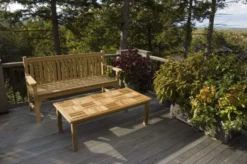 Basketweave Rectangular Table, Large -Deals The Garden & Yard Store 36351 003v