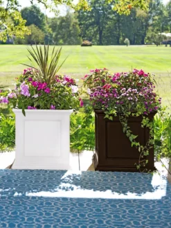 Fairfield Self-Watering Square Planter, 20” X 20” -Deals The Garden & Yard Store 39618 3022 001E tif