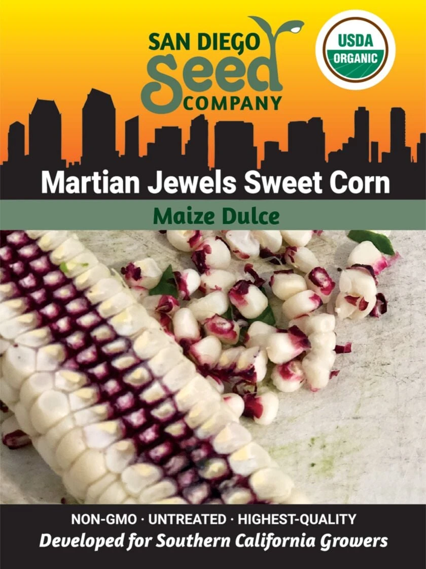 Corn, Martian Jewels Organic Seeds 1 Corn, Martian Jewels Organic Seeds