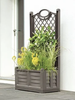 Separate Flower Box With Trellis -Deals The Garden & Yard Store 3 4 crop 8613626 03V