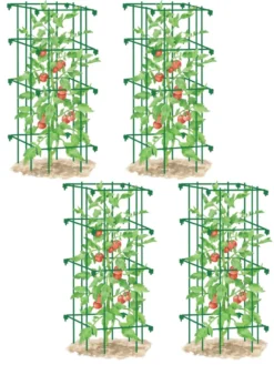 Tomato Cages, Set Of 4 -Deals The Garden & Yard Store 8587040 GR 001E tif