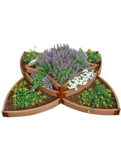 Classic Sienna Versailles Sunburst Raised Garden Bed With 2" Boards -Deals The Garden & Yard Store 8588252 07v