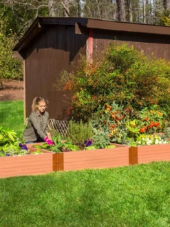 Classic Sienna Composite Raised Bed, 11" High With 2" Board -Deals The Garden & Yard Store 8588267 03V tif