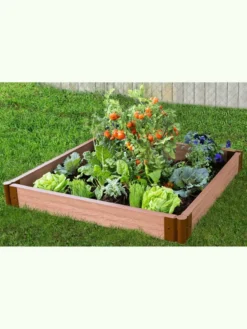Classic Sienna Composite Raised Bed, 5-1/2" High With 2" Boards -Deals The Garden & Yard Store 8588270 02v