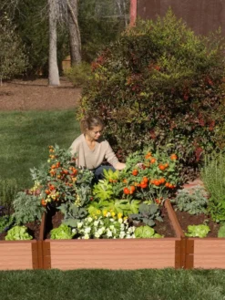 Classic Sienna Composite Raised Bed, 11" High With 2" Board -Deals The Garden & Yard Store 8588283 03V tif