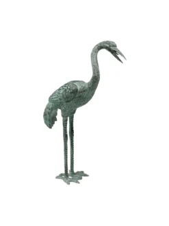 Bronze Crane Statues, Small -Deals The Garden & Yard Store 8589916 001v