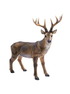 Standing Big Rack Buck Deer Statue