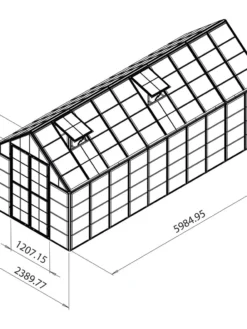 Canopia® By Palram Harmony™ Snap & Grow Greenhouse, 8' -Deals The Garden & Yard Store 8591043 11V tif