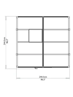 Canopia® By Palram Glory™ Greenhouse, 8' -Deals The Garden & Yard Store 8591547 14v