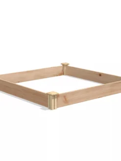Cedar Raised Garden Bed, 4' X 4' X 6" -Deals The Garden & Yard Store 8591724 04V tif