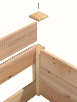 Cedar Raised Garden Bed, 4' X 4' X 6" -Deals The Garden & Yard Store 8591724 06V tif