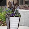 Galvanized Self-Watering Planters
