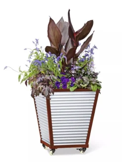 Galvanized Self-Watering Planters -Deals The Garden & Yard Store 8592177 5066 tif