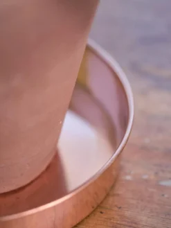 Extra Small Round Copper Plant Tray, 8" -Deals The Garden & Yard Store 8593528 4529 tif