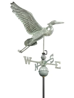 Verde Copper Heron Weathervane, Standard Size -Deals The Garden & Yard Store 8593536 004v scaled