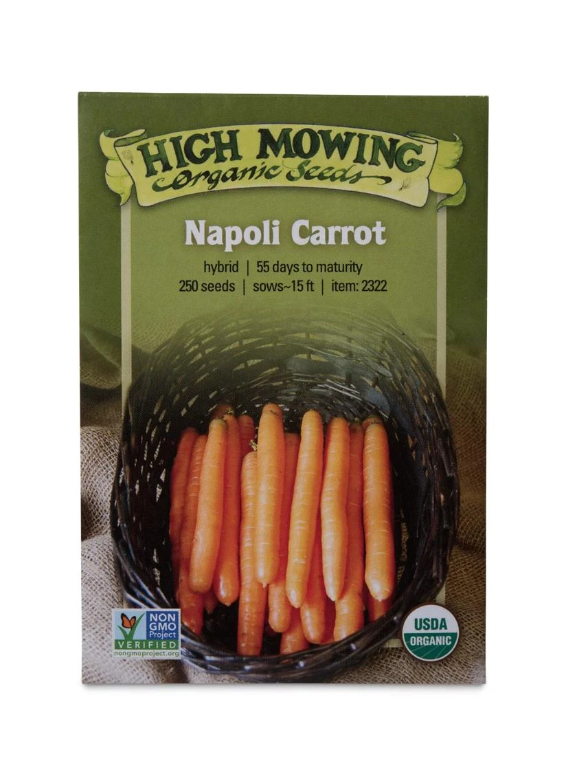 Napoli Carrot Organic Seeds 1 Napoli Carrot Organic Seeds