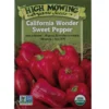 California Wonder Sweet Pepper Organic Seeds
