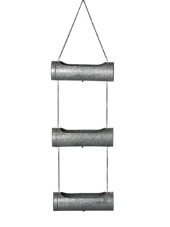 Galvanized Hanging Triple Planter -Deals The Garden & Yard Store 8595213 0005 tif