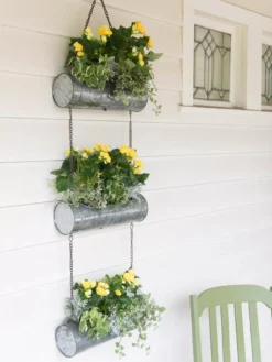 Galvanized Hanging Triple Planter -Deals The Garden & Yard Store 8595213 1108 tif