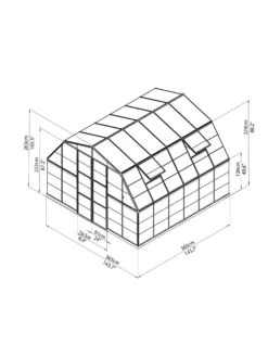 Canopia® By Palram Americana™ Greenhouse, 12' X 12' -Deals The Garden & Yard Store 8595693 15v scaled