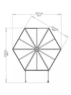 Canopia® By Palram Oasis Hexagon Greenhouse 11 Canopia® By Palram Oasis Hexagon Greenhouse -Deals The Garden & Yard Store 8596238 005V tif