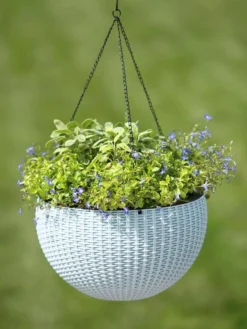 Weave Self-Watering Hanging Basket, 14" -Deals The Garden & Yard Store 8596490 10307 tif