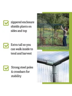 Crop Cage, 4' X 12' 8 Crop Cage, 4' X 12' -Deals The Garden & Yard Store 8596540 4