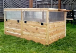 Garden In A Box Cedar Raised Bed With Greenhouse, 3' X 6' -Deals The Garden & Yard Store 8597082 05V tif