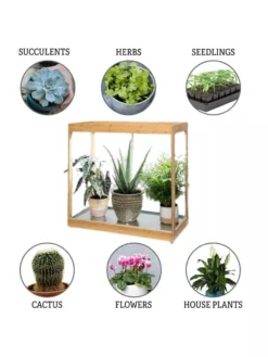 Medium Bamboo LED Grow Light Garden -Deals The Garden & Yard Store 8597883 3