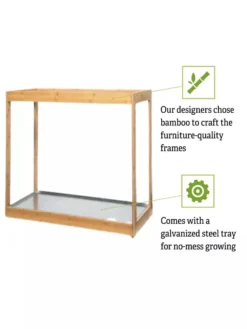 Medium Bamboo LED Grow Light Garden -Deals The Garden & Yard Store 8597883 5