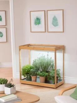 Medium Bamboo LED Grow Light Garden -Deals The Garden & Yard Store 8597883 9271 tif