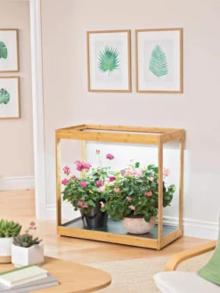 Medium Bamboo LED Grow Light Garden -Deals The Garden & Yard Store 8597883 9279 tif