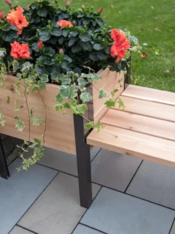 Elevated Cedar Planter Bench Kit, Natural, 90" -Deals The Garden & Yard Store 8597992 9645 tif