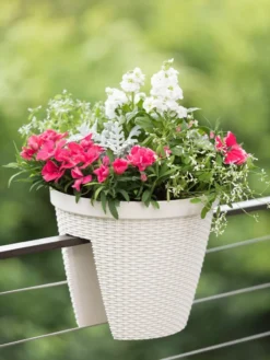 Weave Round Railing Planter, 11" -Deals The Garden & Yard Store 8598370 8580 tif