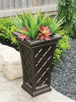 Carolina Self-Watering Tall Planter, 28" 8 Carolina Self-Watering Tall Planter, 28" -Deals The Garden & Yard Store 8598645 03V tif