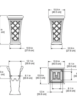 Carolina Self-Watering Tall Planter, 28" 11 Carolina Self-Watering Tall Planter, 28" -Deals The Garden & Yard Store 8598645 11V tif