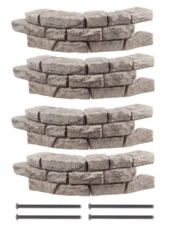 Rock Lock Interlocking Garden System, Curved Sets -Deals The Garden & Yard Store 8598736 01V jpg
