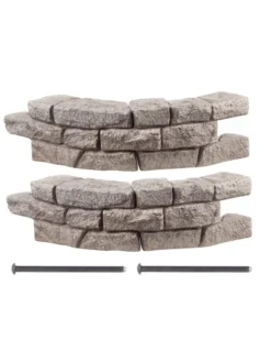 Rock Lock Interlocking Garden System, Curved Sets -Deals The Garden & Yard Store 8598737 01V 3 4