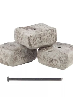 Rock Lock Interlocking Garden System, Ends, Set Of 3