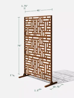 Veradek 3-Panel Privacy Screen Set, Blocks -Deals The Garden & Yard Store 8599185 11V tif