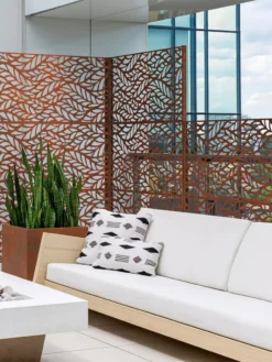 Veradek 2-Panel Privacy Screen Set, Flowleaf -Deals The Garden & Yard Store 8599212 06V tif