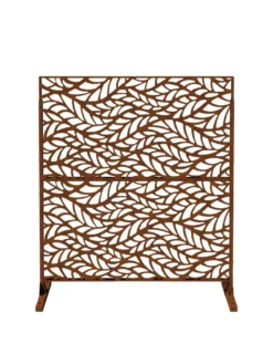 Veradek 2-Panel Privacy Screen Set, Flowleaf -Deals The Garden & Yard Store 8599212 13V tif