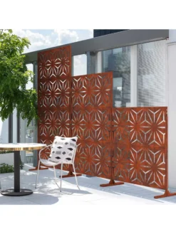 Veradek 2-Panel Privacy Screen Set, Star -Deals The Garden & Yard Store 8599214 04v