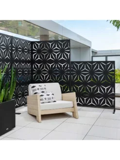 Veradek 2-Panel Privacy Screen Set, Star -Deals The Garden & Yard Store 8599214 09v
