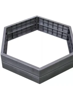 Exaco Hexagonal Raised Garden Bed Planter -Deals The Garden & Yard Store 8599285 04V tif