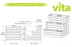 Cascading Keyhole Garden Bed -Deals The Garden & Yard Store 8599294 04V tif
