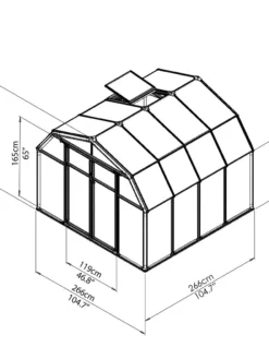 Canopia® By Palram Hobby Gardener Greenhouse, 8' -Deals The Garden & Yard Store 8599331 11V tif