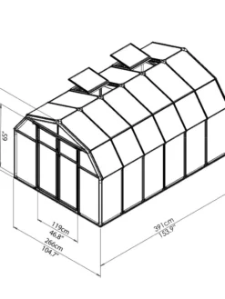 Canopia® By Palram Hobby Gardener Greenhouse, 8' -Deals The Garden & Yard Store 8599332 03V tif