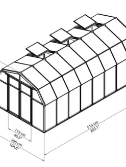 Canopia® By Palram Hobby Gardener Greenhouse, 8' -Deals The Garden & Yard Store 8599333 04V tif